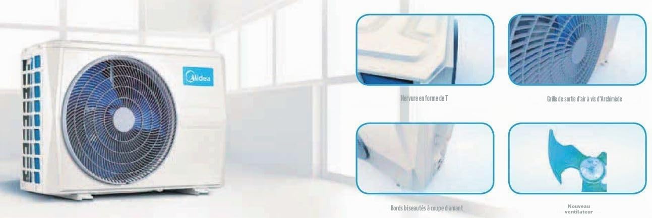Climatiseur Console 12000 MIDEA R-32 DC INVERTER Classe A++/A+ WI FI READY LINE 2023