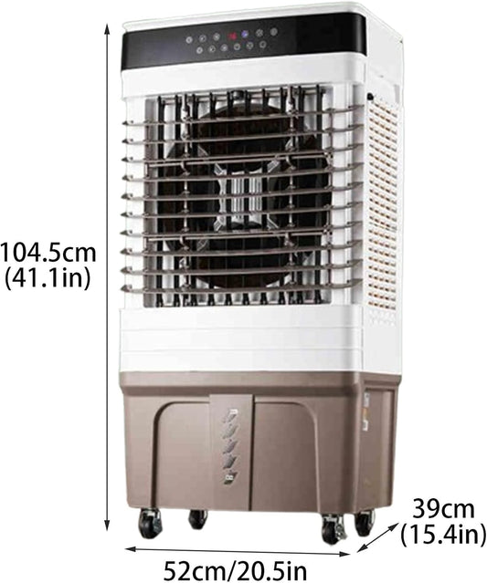Refroidisseur D'air Par Évaporation, Refroidisseur De Marais Portable Avec Réservoir D'eau, Climatiseur Sans Fenêtre À 3 Vitesses Pour Garage, Cour, Utilisation Commerciale