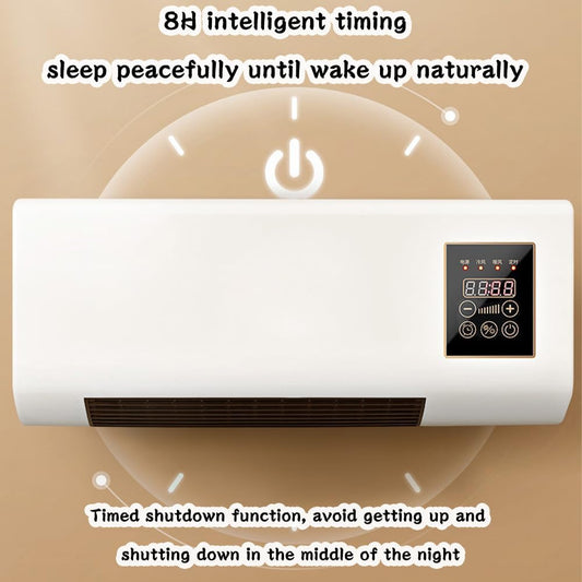 GENERIC Climatiseur Mural Avec Télécommande – Mini Unité AC Portable Pour Chambre à Coucher, Salon, Bureau – Design Compact (L 55 X L 24 X H12 Cm), Télécommande Incluse