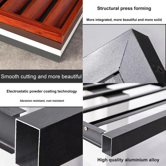 GENERIC Housse Robuste En Aluminium Pour Climatiseur – Clôture Antivol Pour Radiateur Pour Unités Extérieures, Réduction Du Bruit Et Dissimulation, Protection AC Et Décoration Extérieure élégante