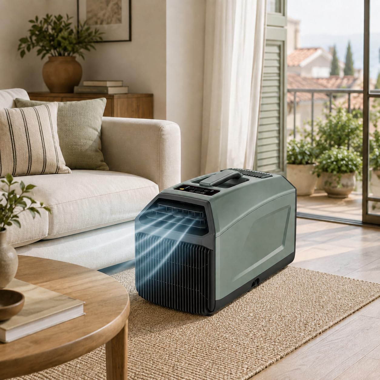 Climatiseur Portable 5000 BTU 230V - Nouveau Modèle 2026, Flux D’air Amélioré Pour Une Sensation De Fraîcheur Plus Rapide, Adapté Aux Chambres Et Petits Espaces De La Maison Grey