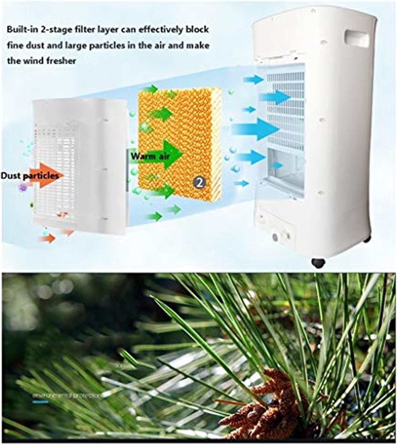 7L Climatiseur Portable 13000btu, Contrôle Tactile LED, Télécommande, 3 Vitesses De Ventilateur, Minuterie 1-15h, économie D'énergie De Classe A