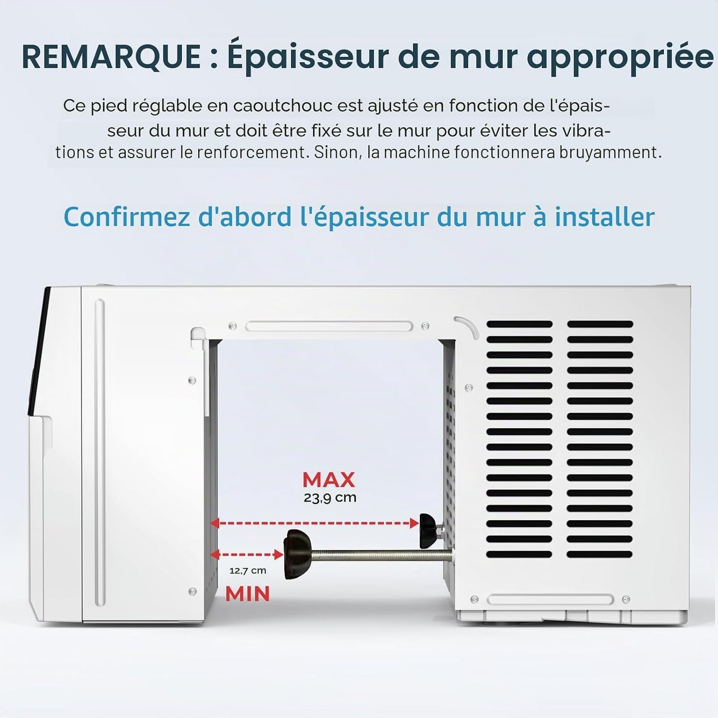 Electactic Climatiseur De Fenêtre En Forme De U, Unité De Climatisation De Fenêtre De 12 000 BTU Refroidit Jusqu'à 550 M², 6 Modes, Unité Climatisée Avec Vue Complète De La Fenêtre, économie D'énergie