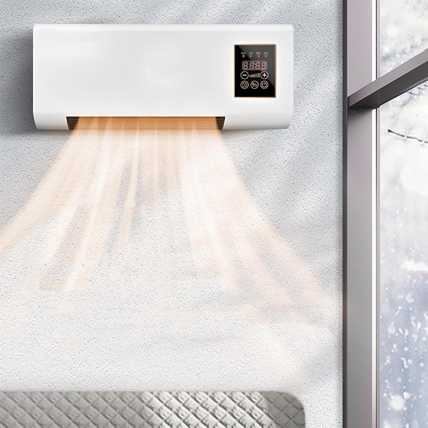 Climatisation Murale Portable 2000 W Avec Télécommande Et Minuterie Intelligente Pour La Maison, Le Bureau Et La Chambre à Coucher