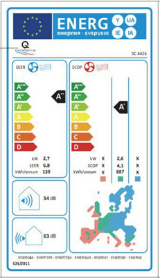 Unité Intérieure 4426 Q EXCELLENCE Blanc 20 DB Pour Pièces 60-85 M³ Avec Wifi