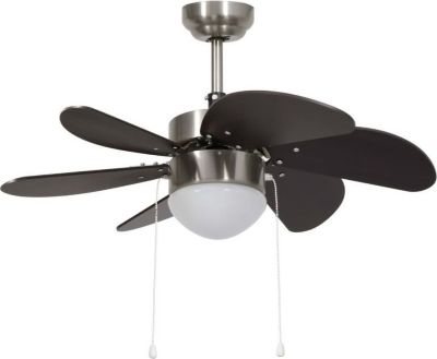 Ventilateur VIDAXL Ventilateur De Plafond Avec Lampe 76 Cm