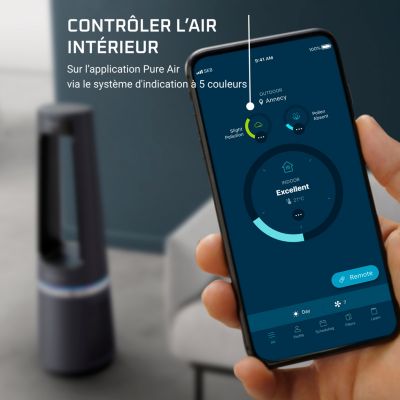  Purificateur D'air, Ventilateur, Chauffage ROWENTA Eclipse 3 En 1 Connect QU5072F0