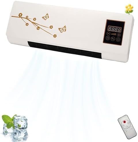 GENERIC Mini Unité AC 12 000 BTU Portable Refroidisseur Et Chauffage Mural, Design Ultra-Silencieux Pour Le Confort De La Chambre Et Du Bureau, Aucune Installation Nécessaire