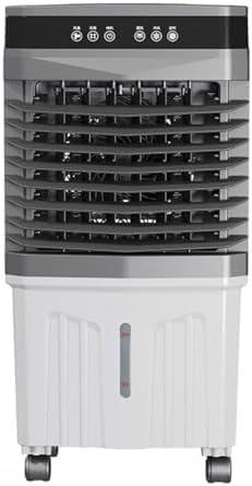 GENERIC Refroidisseur De Marais Avec 3 Vitesses, Climatiseur évaporatif Portable Avec Minuterie 12H, Télécommande, Packs De Glace, Oscillation De 120 ° Et Fonctionnement Silencieux Pour L'utilisation De Garag