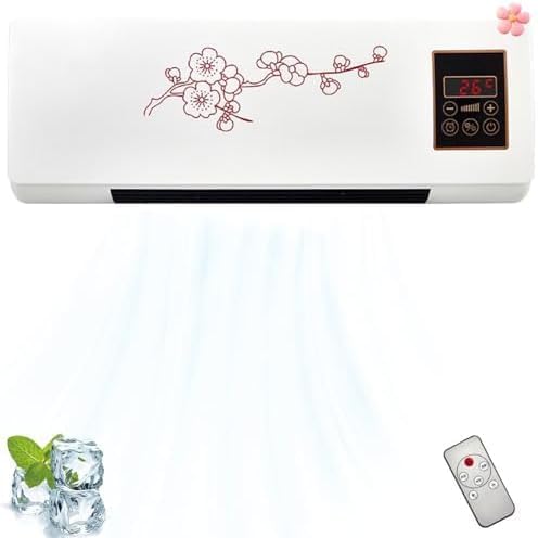 GENERIC Mini Unité AC 12 000 BTU Portable Refroidisseur Et Chauffage Mural, Design Ultra-Silencieux Pour Le Confort De La Chambre Et Du Bureau, Aucune Installation Nécessaire