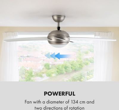  Ventilateur KLARSTEIN Bolero - 2 En 1 - 55W - Blanc
