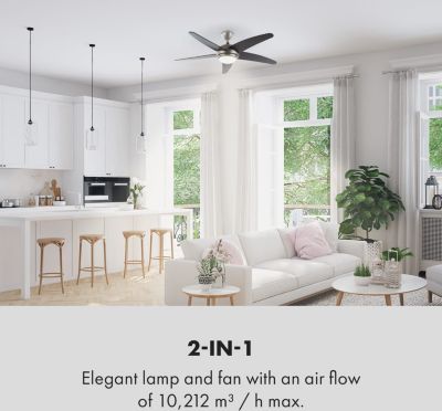  Ventilateur KLARSTEIN Bolero - 2 En 1 - 55W - Noir Reconditionné