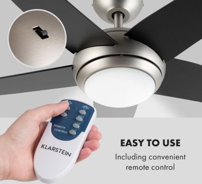  Ventilateur KLARSTEIN Bolero - 2 En 1 - 55W - Noir Reconditionné