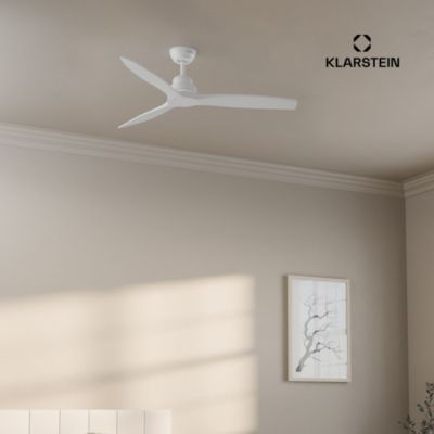  Ventilateur Plafonnier KLARSTEIN Santa Elena Smart 132cm 40W 45 DB Blanc Reconditionné