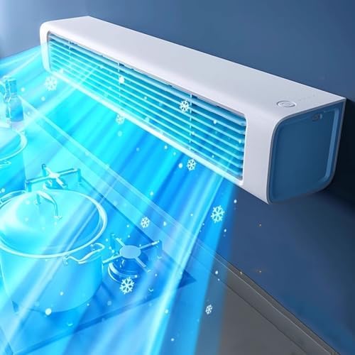  Climatiseur Portable, Pas De Fenêtre Nécessaire, Télécommande Sans Fil, 3 Vitesses, Longue Sortie D'air Pour La Chambre, Chambre à Coucher, Bureau, Conception Sans Lame, Fonctionnement Silencieux