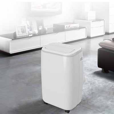  Climatiseur Mobile 3 En 1 "13 000 BTU" 44x35x71,5 Cm Pour Pièces Jusqu'à 29 M²