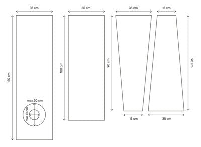  Kit Calfeutrage Fenêtre Climatiseur Mobile Longueur 1200 Mm Diamètre 180 Mm