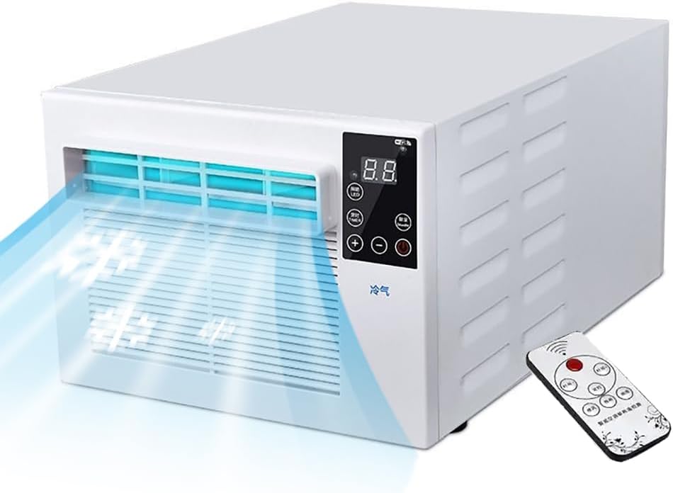  Unité De Climatisation Portable Compacte Avec Déshumidificateur 1900BTU, Refroidisseur Personnel 280W Pour Le Dortoir De Chambre, Climatiseur à énergie Silencieuse Pour Les Petits Espaces Jusqu'à 5m2
