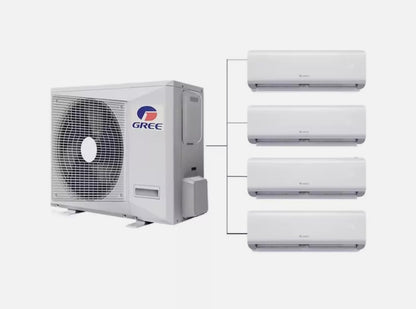 GENERIC Onduleur Solaire 42000BTU Multi 24k Zones Split Climatiseur Et Chauffage – 2 Zones