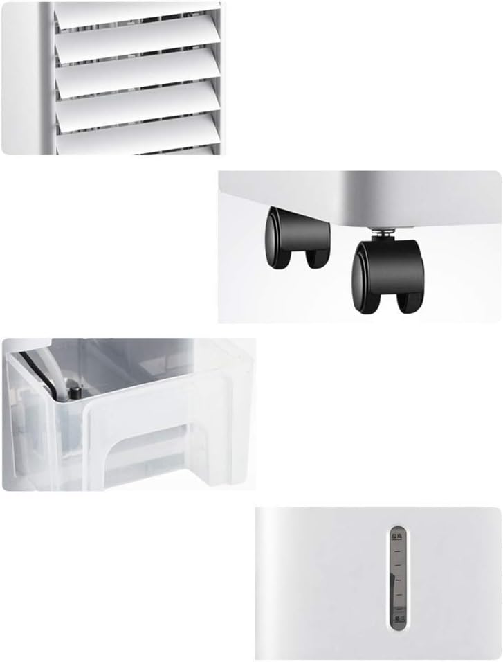 GENERIC Unité De Climatisation Portable, Circulateur D'air Compact, Ventilateur De Refroidissement Mobile, Refroidisseur D'évaporation Super Silencieux Avec Réglages à 3 Vitesses Pour Un Refroidissement Effic