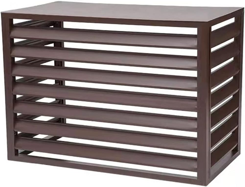  Housse De Protection Pour Climatiseur Extérieur – Clôture élégante En Aluminium Pour Dissimuler La Climatisation Et La Pompe à Chaleur – Bouclier Résistant Aux Intempéries Pour Climatisation