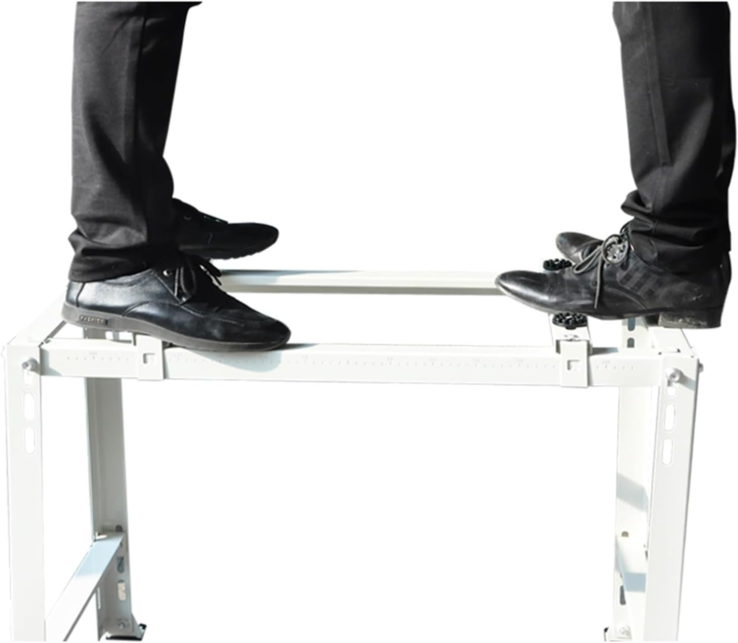  Support Universel AC – Support De Montage Pour Climatiseur Sans Perçage, Capacité De Charge De 204 Kg Avec Système De Nivellement Compatible Avec Les Pompes à Chaleur Et AC Sans Conduit.