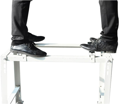  Support Universel AC – Support De Montage Pour Climatiseur Sans Perçage, Capacité De Charge De 204 Kg Avec Système De Nivellement Compatible Avec Les Pompes à Chaleur Et AC Sans Conduit.