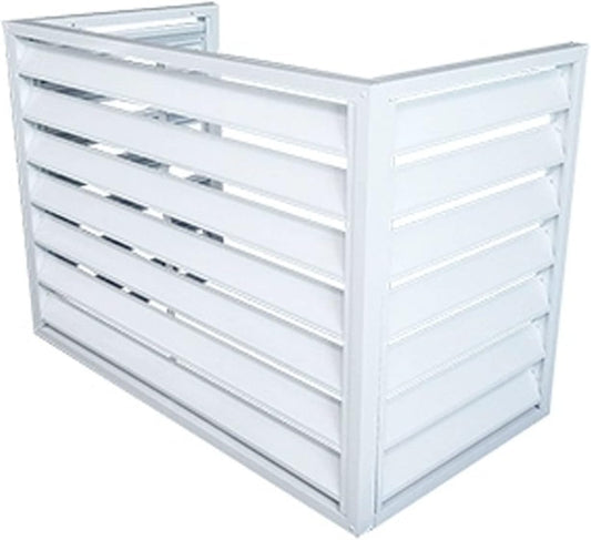  Housse Antivol En Aluminium Robuste Pour Climatiseur Extérieur - Réduction Du Bruit - Condensateur Central - Résistant Aux Intempéries - Protège Votre Système Contre Le Vol Et