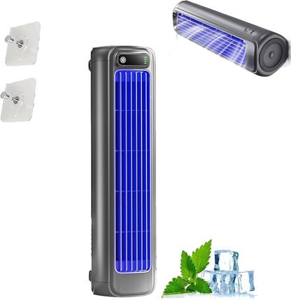 GENERIC Climatiseur Portable - 3 Vitesses, Branché/Rechargeable, Unité AC Mobile Ultra-Silencieuse Pour Bureau, Maison, Petits Espaces, Système De Refroidissement Personnel Économe En Énergie