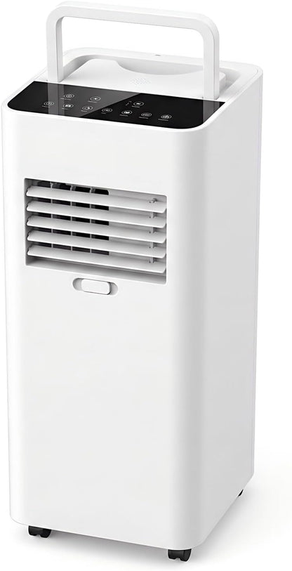  7000 BTU Portable AC Pour Les Chambres Jusqu'à 300 Pieds Carrés, Unité De Refroidissement Ultra-silencie Avec Télécommande, Déshumidificateur Et Modes De Ventilateur, Conception Facile Pour Le Bureau