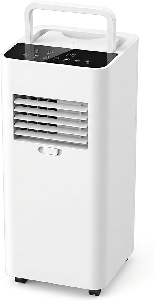  7000 BTU Portable AC Pour Les Chambres Jusqu'à 300 Pieds Carrés, Unité De Refroidissement Ultra-silencie Avec Télécommande, Déshumidificateur Et Modes De Ventilateur, Conception Facile Pour Le Bureau