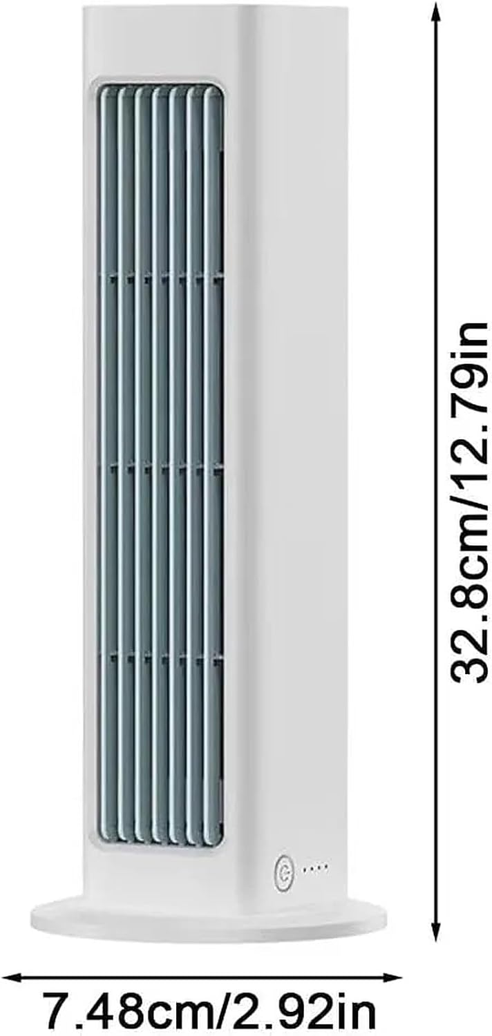 GENERIC Mini Ventilateur De Climatisation Portable, Refroidisseur D'air Mural Avec 3 Vitesses, Batterie 24H, Spray Silencieux Pour Voiture De Bureau à Domicile, Relief De Refroidissement Instantané