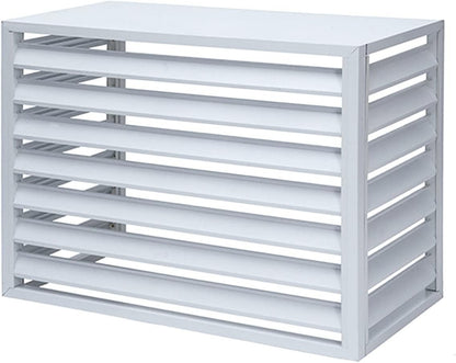 GENERIC Clôture D'intimité Pour Climatiseur Extérieur – Boîtier En Aluminium Avec Porte-fleurs Et Volets à Persiennes Idéal Pour Les Unités De Climatisation, Séparateur D'espace Résistant Aux Intempéries