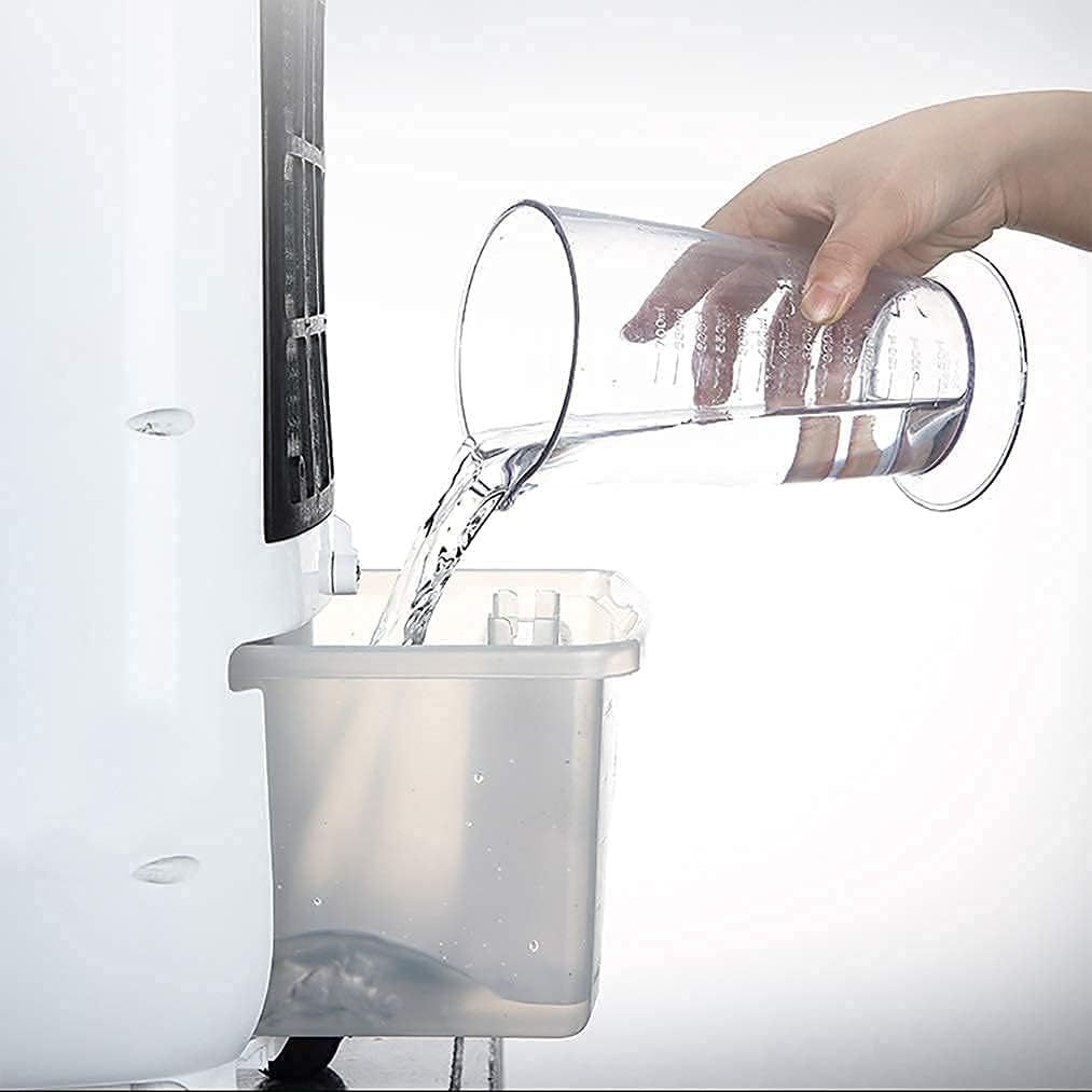  Climatiseur Évaporatif Portable, Compact Et Performant, Avec Ventilateur Mobile, Pour Rafraîchisseur D'Air D'Espace. Extrêmement Silencieux, Il Offre 3 Vitesses Et Une Faible Consommation D'Énergie.