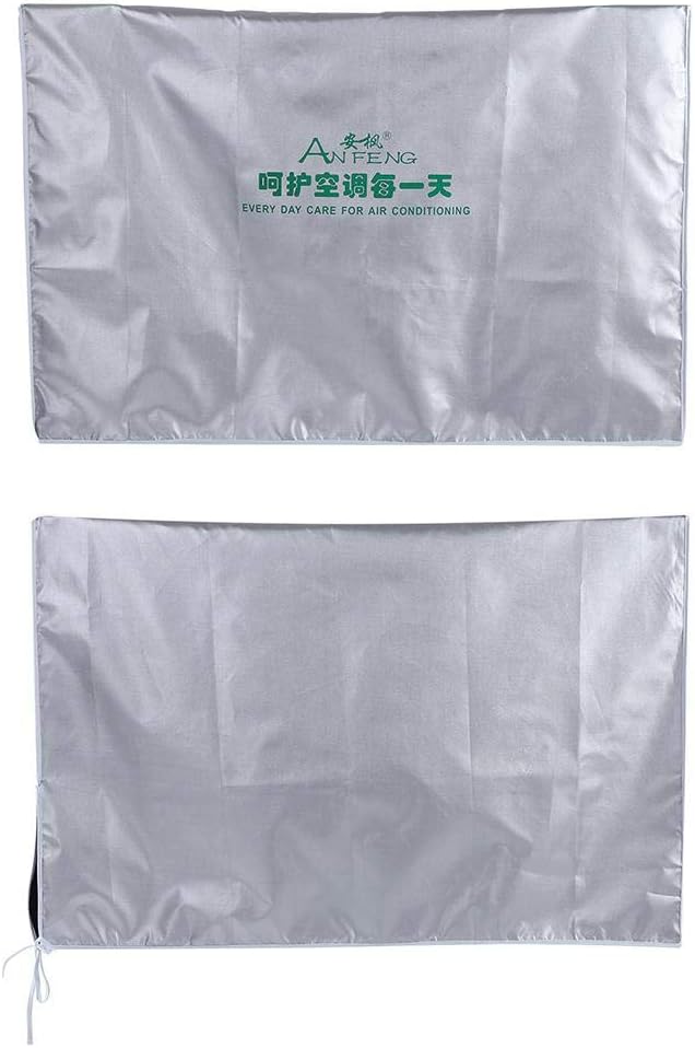 Housse Climatiseur Exterieur Plus épaisse Couverture Imperméable De Climatiseur De Couverture En Polyester Pour Unités Extérieures(3p (92 * 35 * 69))