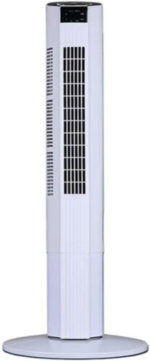 GENERIC Ventilateur De Tour Calme Pour Chambre à Coucher, 3 Vitesses Et 60 Oscillations Refroidisseur D'air Portable Avec Télécommande, 12H Minuterie Mode De Sommeil Circulateur Compact Pour Le Bureau à Domic