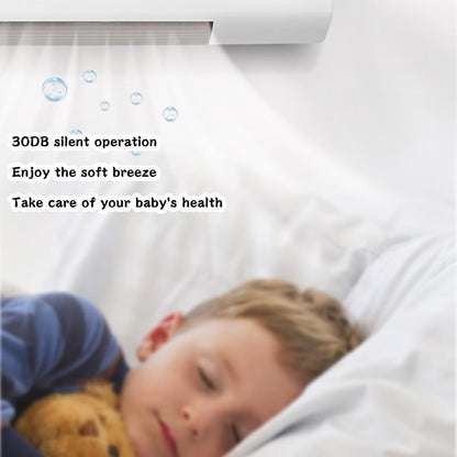 GENERIC Climatiseur Mural Avec Télécommande – Mini Unité AC Portable Pour Chambre à Coucher, Salon, Bureau – Design Compact (L 55 X L 24 X H12 Cm), Télécommande Incluse