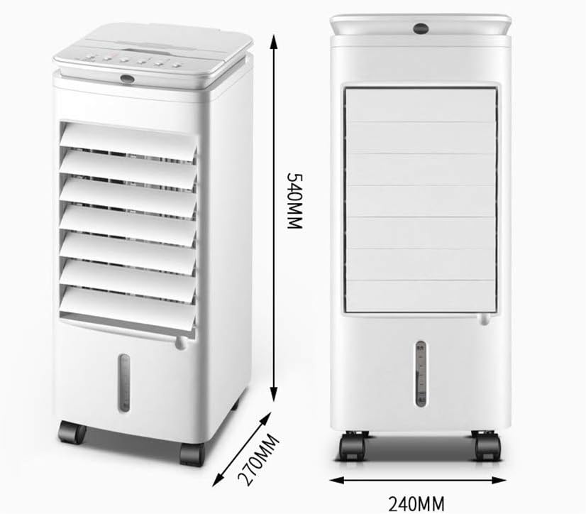 GENERIC Unité De Climatisation Portable, Circulateur D'air Compact, Ventilateur De Refroidissement Mobile, Refroidisseur D'évaporation Super Silencieux Avec Réglages à 3 Vitesses Pour Un Refroidissement Effic
