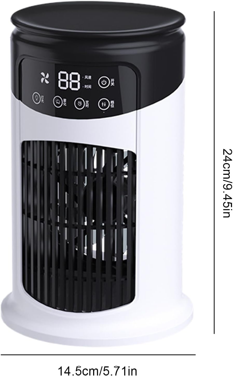  Personal Air Conditioner, Bed Cooling Fan, 6 Speed Adjustable Quiet Humidifier, Compact Space Saving, Energy Efficient Cooling Reliefs For Room, Studio, Kitchen, Bedroom, Desk, Indoor, Home, Garage