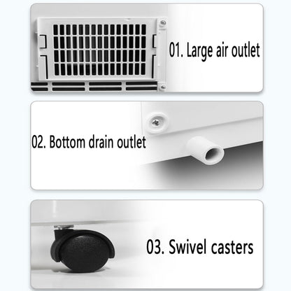  Climatiseur Portable Unités Intelligentes Intelligentes Avec Refroidissement De Refroidissement Demode De Sommeil De Refroidissement Frais Télécommande 24H Timer120° Oscillant Refroidissement AC UnitF