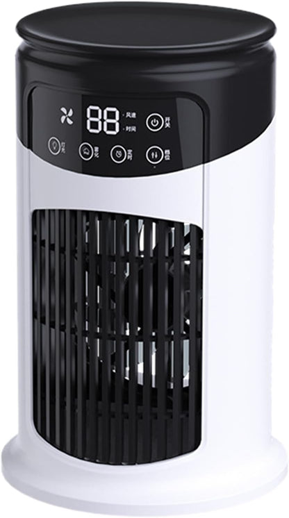  Personal Air Conditioner, Bed Cooling Fan, 6 Speed Adjustable Quiet Humidifier, Compact Space Saving, Energy Efficient Cooling Reliefs For Room, Studio, Kitchen, Bedroom, Desk, Indoor, Home, Garage