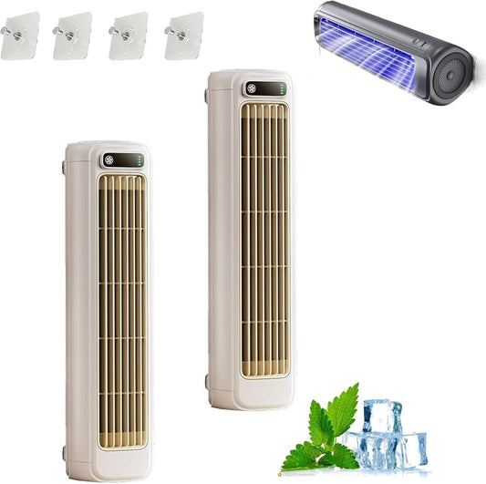 GENERIC Climatiseur Portable - 3 Vitesses, Branché/Rechargeable, Unité AC Mobile Ultra-Silencieuse Pour Bureau, Maison, Petits Espaces, Système De Refroidissement Personnel Économe En Énergie