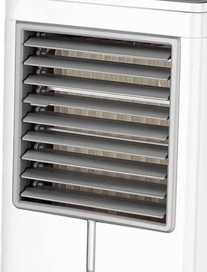  Climatiseur Portable, Réservoir D'eau De 470 Ml, 3 Vitesses De Vent, 3 Minuteries, Contrôle Tactile, Refroidissement Par évaporation, Mini Climatiseur Personnel Avec Alimentation USB,