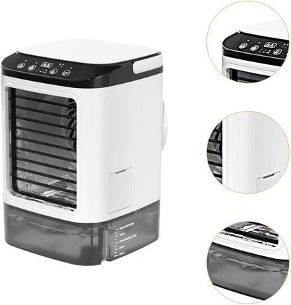  Colcolo Climatiseur Portable Personnel, Petit Ventilateur Refroidissement Réglable à 3 Pour Bureau Ou Chambre, Sans Brume