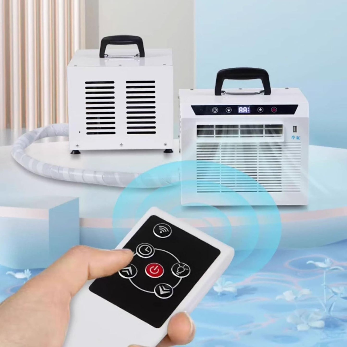GENERIC Split AC 13000 BTU Refroidisseur De Chambre, Unité Portable Avec Télécommande Et Minuterie, Poignée De Transport Facile Pour Le Camping à Domicile, Filtre Propre Rapide, Solution De Refroidissement Si