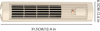 Climatiseur à Chargement Sans Fil, Ventilateur De Refroidissement Portable 2 En 1 Silencieux Avec 3 Vitesses, Climatiseur Rechargeable Par USB Pour Chambre à Coucher, Bureau, Maison, 30, 5 Cm, Marron