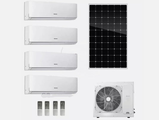 GENERIC Onduleur Solaire 36000BTU Multi 9K + 12K + 18K Zones Split Climatiseur Et Chauffage