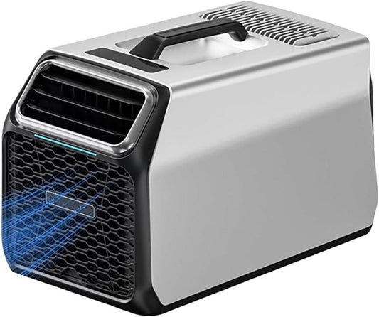  Climatiseur Portable 220V Pour Maison Van, Tente Et Bureau Silver-220V | 220V Pour Usage Secteur; En Extérieur, Utiliser Une Batterie Externe Compatible Avec Conversion Adaptée.