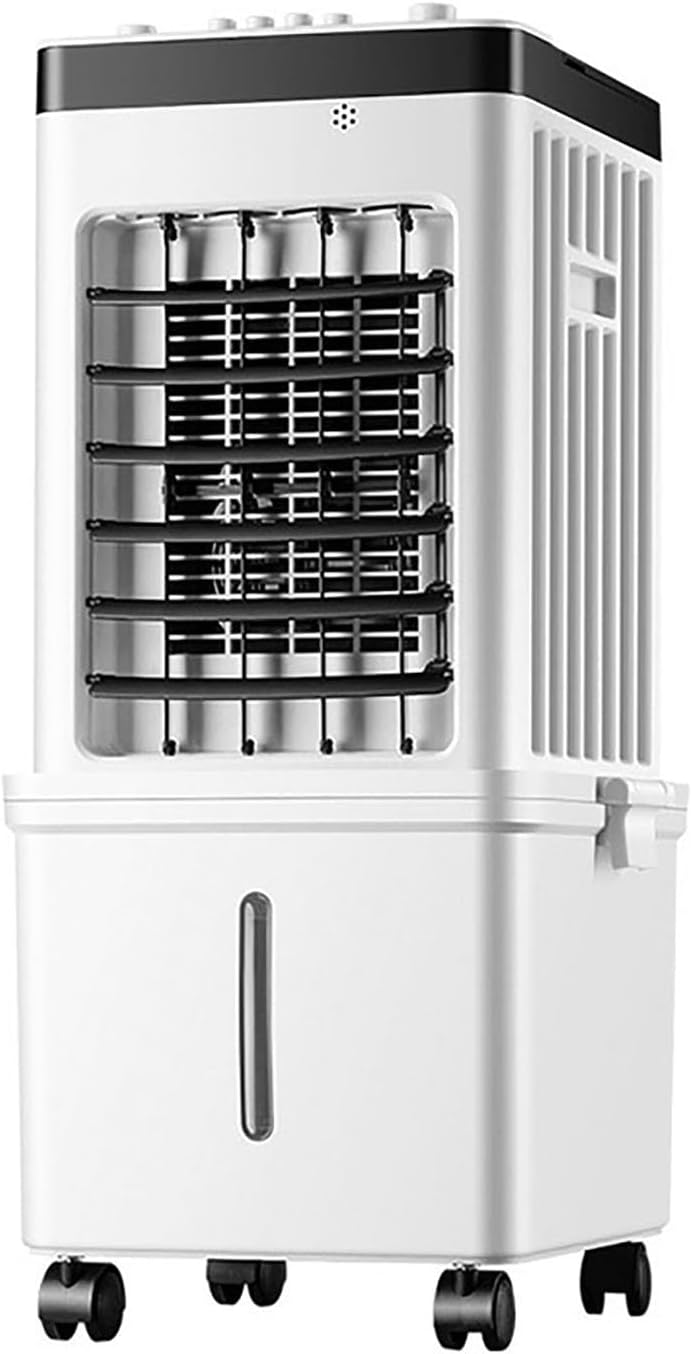  Rafraîchisseur D'Air Évaporatif, 15L Portable Avec Oscillation Auto 120°, Ventilateur Silencieux 3 Vitesses, Modes