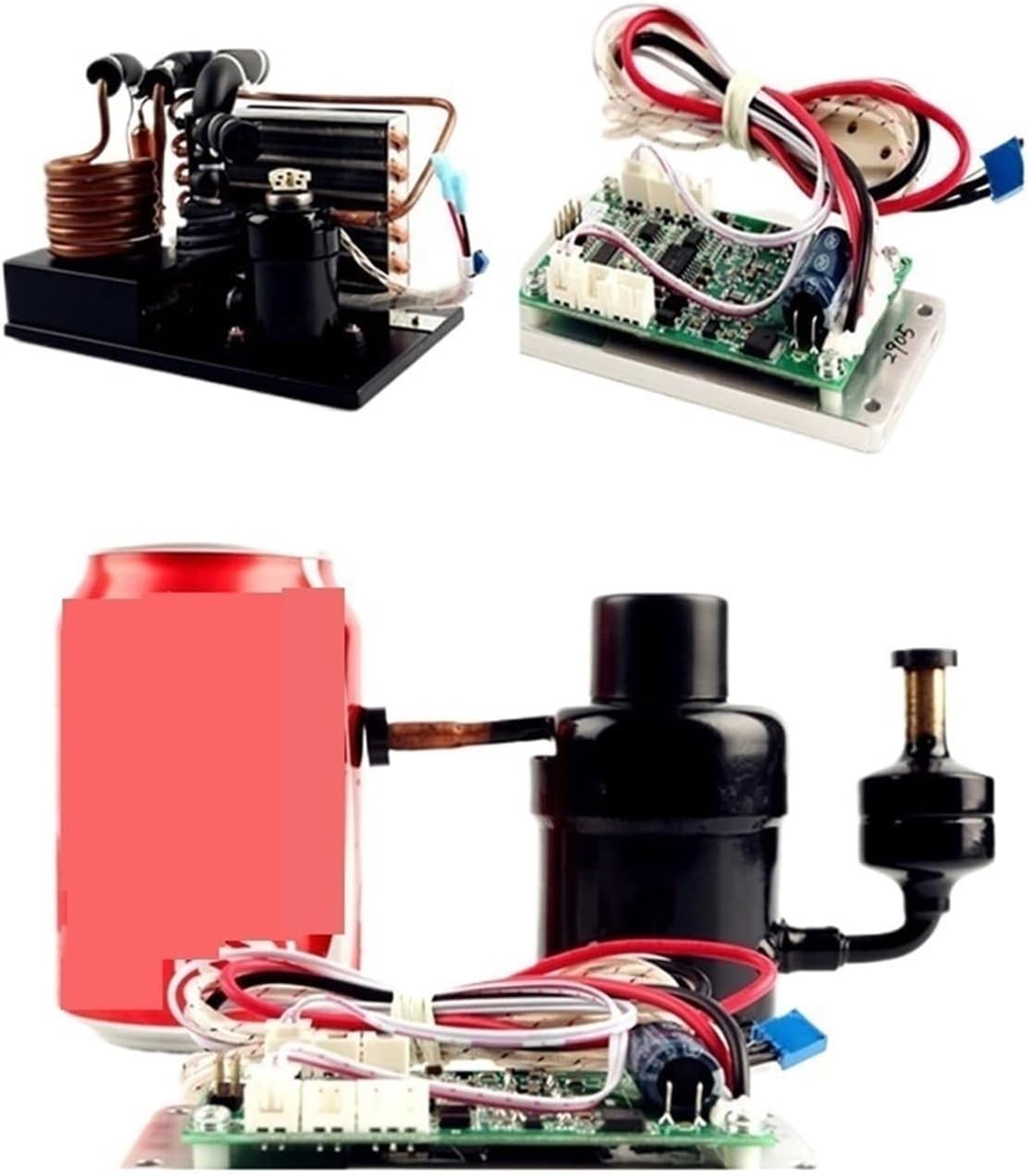 Climatiseur CC Refroidisseur Compact à Serpentin En Cuivre 48 V CC, Capacité De Refroidissement 130 W, Réfrigérant R134A, Unité De Réfrigération Portable